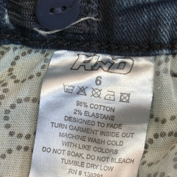 RND Boys Dark Wash Straight Leg Jeans Size 6 - Picture 6 of 9